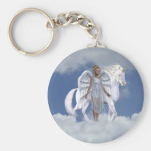 Heavenly Angel Unicorn Scene Keychains