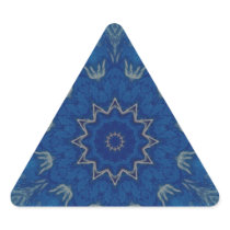 Heavenly Blue Mandala Pyramid Stickers