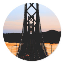 Heavenly Commute Round Sticker