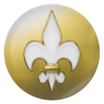 Heavenly Fleur De Lis Party Plates