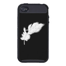 heavenly heart angel feather cover for iPhone 4
