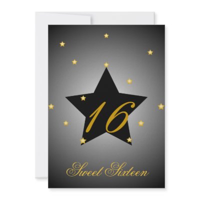Heavenly Star Sweet Sixteen-Customize Custom Announcements by wholeheartedly