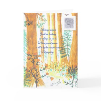 Heaven's Leash pet sympathy card by heavensleash