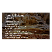 Heavily eroded sandstone, Arizona, U.S.A. Desert Business Card Templates