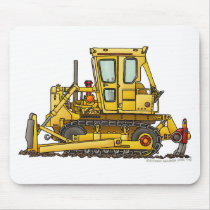 Heavy Duty Bulldozer Dirt Mover Construction Mouse Mouse Pad
