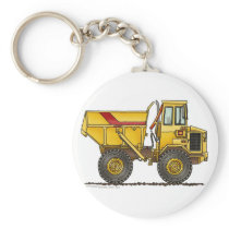 Heavy Duty Dump Truck Construction Key Chains