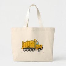 Heavy Duty Dump Truck Yellow Tote Bags