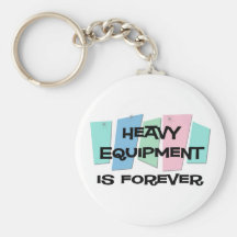 Heavy Equipment Is Forever Keychain
