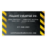 Heavy Hazards Business Card Template