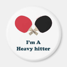 Heavy Hitter Ping Pong Fridge Magnets