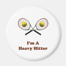 Heavy Hitter Tennis Magnet