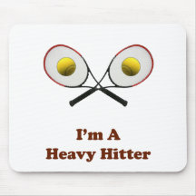 Heavy Hitter Tennis Mouse Pad