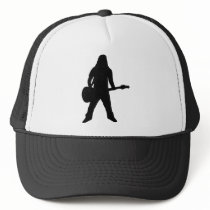 heavy metal guitar player mesh hats