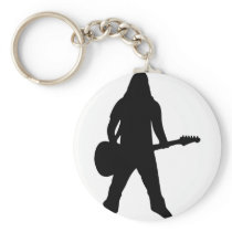 heavy metal guitar player keychains
