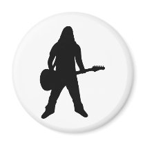 heavy metal guitar player magnet