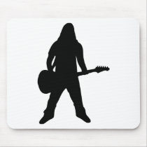 heavy metal guitar player mouse mats