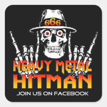 Heavy Metal Hitman Sticker