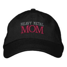 HEAVY METAL  MOM EMBROIDERED HAT