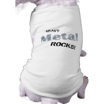 Heavy Metal Rock Music Pet clothing t shirt by BestCards