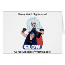 Heavy Metal Sisters Greeting Card