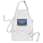 Hebrew Script Menorah Aprons