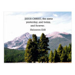 Hebrews 13:8 post card