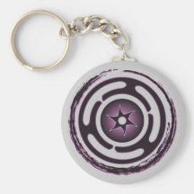 Hecate's Wheel (Purple) Keychain