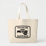 Hecho en Buffalo personalizado custom personalized Canvas Bag