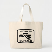 Hecho en Buffalo personalizado custom personalized Canvas Bag