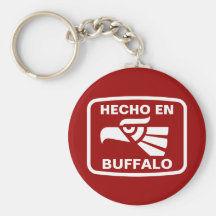 Hecho en Buffalo personalizado custom personalized Keychains