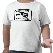 Hecho en Chicago personalizado custom personalized Tee Shirts