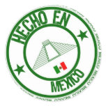 Hecho en mexico round sticker