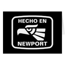 Hecho en Newport personalizado custom personalized Card