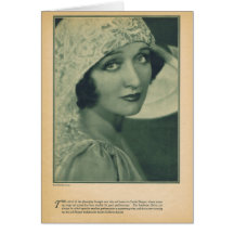 Hedda Hopper vintage portrait actress Greeting Card