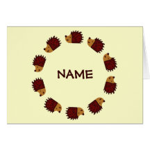 Hedgehog Crossing! Cards