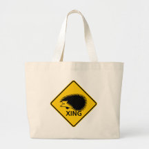 Hedgehog Crossing Highway Sign Bag
