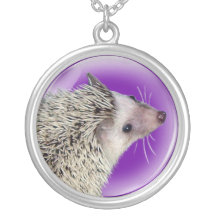 Hedgehog Face Necklace