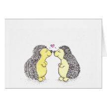 Hedgehog Love Greeting Cards