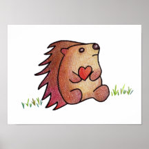 HEDGEHOG LOVE! POSTERS