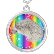 Hedgehog Rainbow Star Necklace