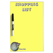 Hedgehog Shopping List dry erase board