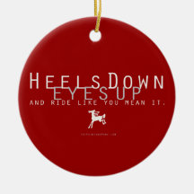 Heels Down Christmas Ornament