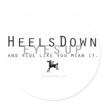 Heels Down Sticker