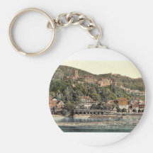Heidelberg, seen from the Hirschgasse, Baden, Germ Keychains