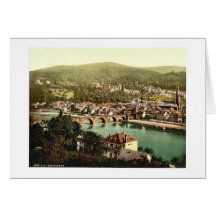 Heidelberg, seen from the Philosophenweg, Baden, G Cards