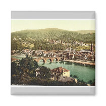 Heidelberg, seen from the Philosophenweg, Baden, G magnets