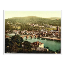 Heidelberg, seen from the Philosophenweg, Baden, G Post Cards