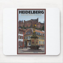 Heidelberg - Statue and Castle Mousepad