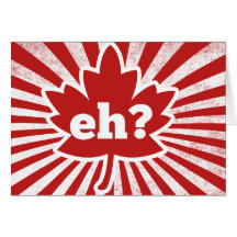 Hein pour le jour du Canada Cartes De Vœux