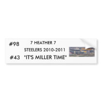 heinz08952, 7 HEATHER 7, STEELERS 2010-2011, "I... Bumper Stickers